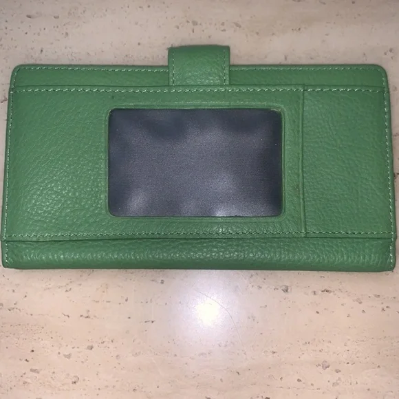 Vintage Genuine Leather Checkbook Wallet - Picture 2 of 9